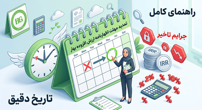 تمدید مهلت اظهارنامه ارزش افزوده بهار
