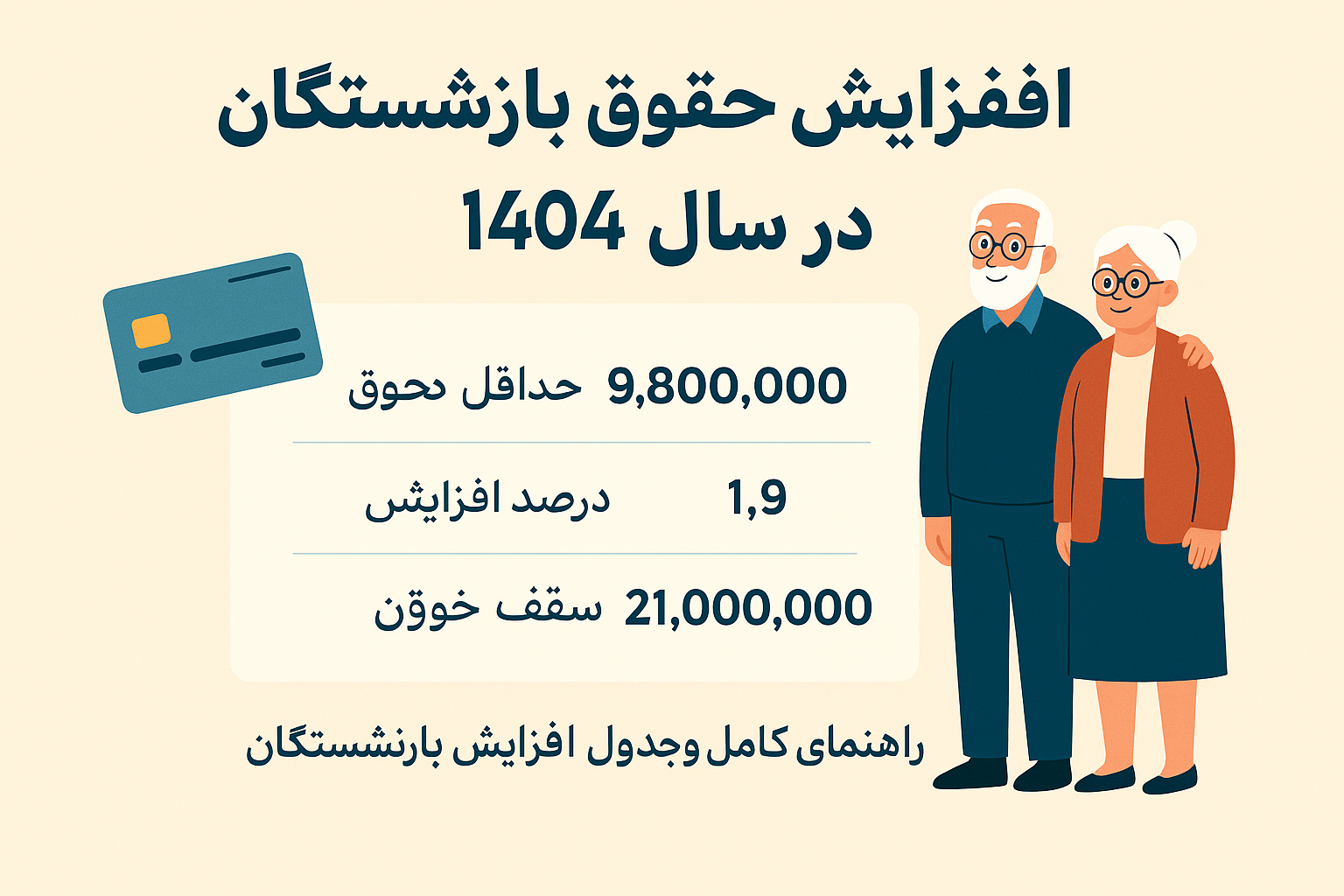 افزایش حقوق بازنشستگی