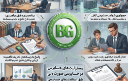 اینفوگرافیک جامع مسئولیت‌های حسابرس مستقل در حسابرسی صورت‌های مالی بر اساس استانداردهای حسابرسی